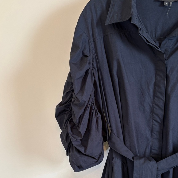 Gracia Navy Long Sleeve Midi Dress with Belt - Picture 4 of 13